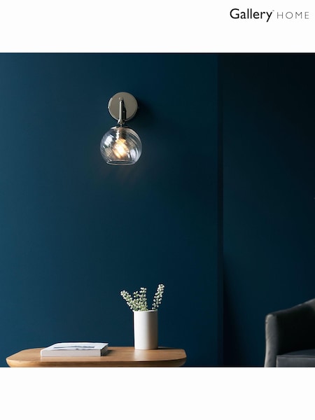 Gallery Home Bright Nickel Lexi Wall Light (694757) | £35