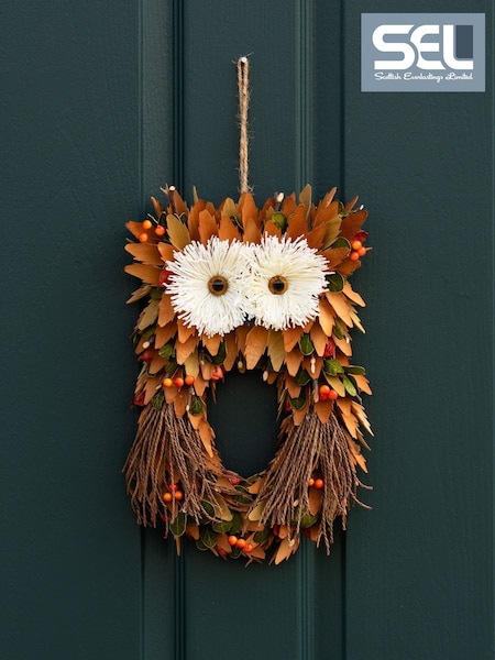 Scottish Everlastings Ltd Straw Owl Decorative Figure