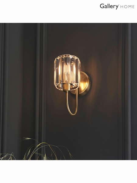 Gallery Home Antique Brass Hove Wall Light (694979) | £38