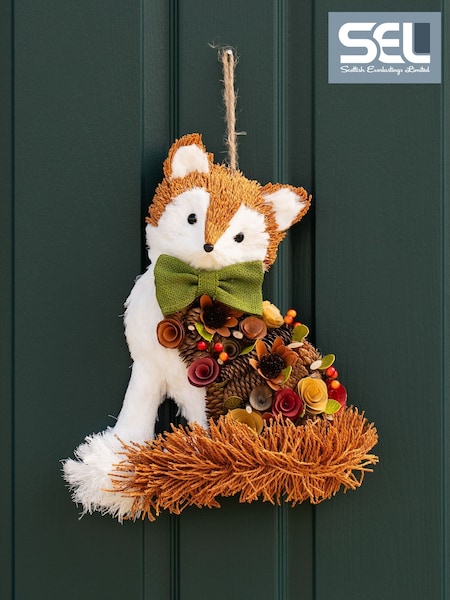 Scottish Everlastings Ltd Straw Fox Decorative Figure