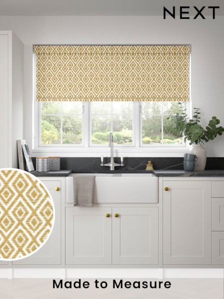 Yellow Diamond Geo Made to Measure Roller Blind (695583) | £57
