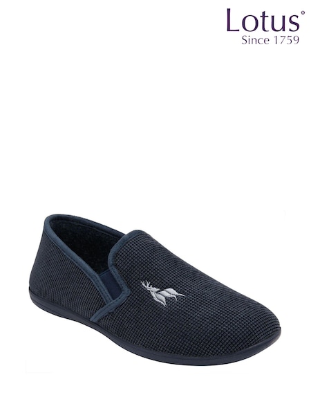 Lotus Blue Flat Full Slippers (696090) | £45
