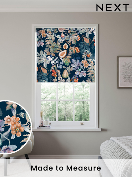 River Blue Roche Made to Measure Blackout Roller Blind (696687) | £63