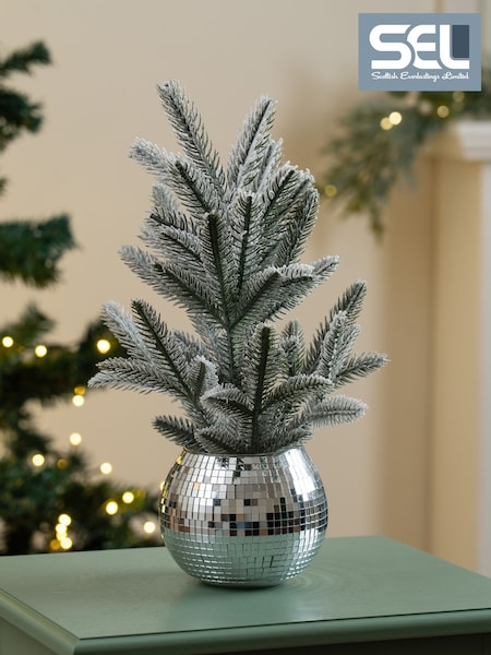 Scottish Everlastings Ltd Mirrorball Potted Christmas Tree