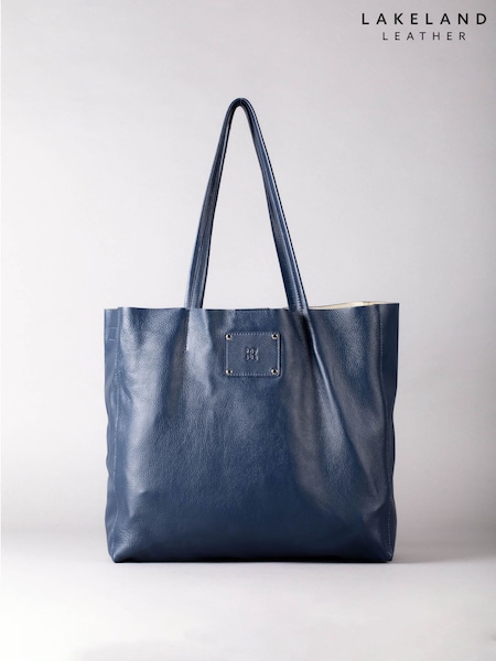 Lakeland Leather Blue Tarn Leather Bucket Bag (697721) | £70