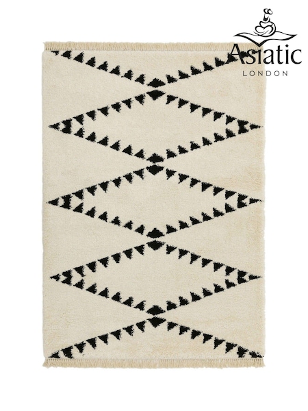 Asiatic Rugs Cream Rocco Flags Ultra Soft Rug (698490) | £137 - £389