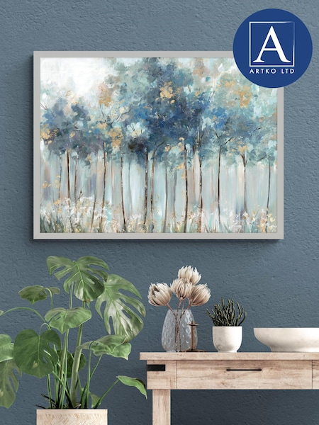 Artko Blue Golden Forest by Allison Pearce Framed Art (698724) | £85