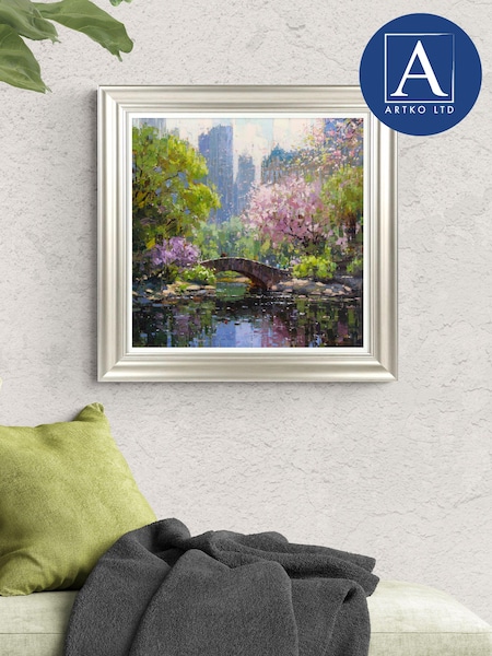 Artko Champagne Silver Spring in Central Park by Vadim Dolgov Framed Art (698755) | £110
