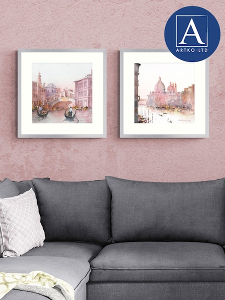 Artko Silver Autumn in Venice Set of 2 by David Norman Framed Art (698759) | £130
