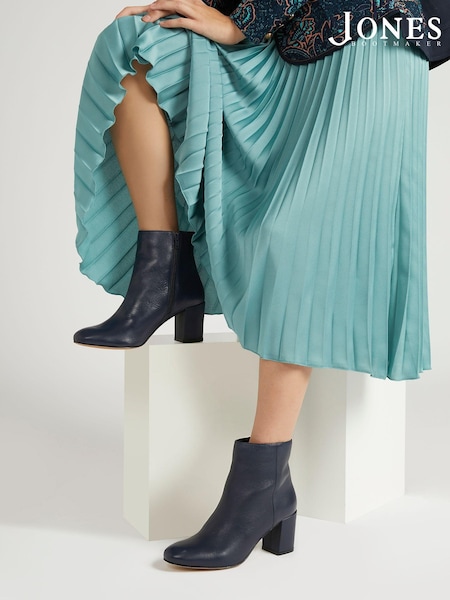 Jones Bootmaker Neptune Leather Heeled Ankle Boots (699492) | £130