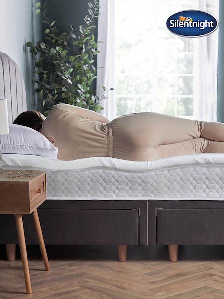 Silentnight White Impress 5cm Memory Foam Mattress Topper (6W3142) | £134 - £147