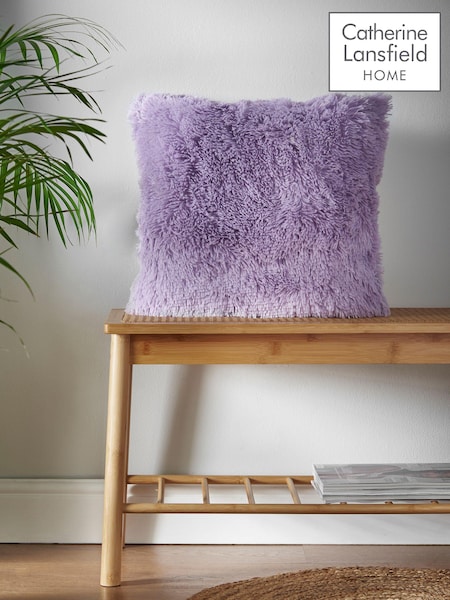 Catherine Lansfield Purple So Soft Cuddly Cushion (702178) | £16