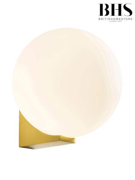 BHS Brass Thiva 1lt IP44 Wall Light (702832) | £49