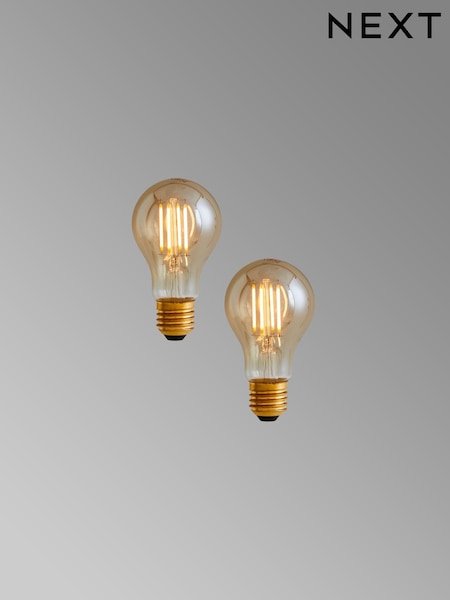 2 Pack 4W LED ES Retro GLS Light Bulbs (703289) | £10