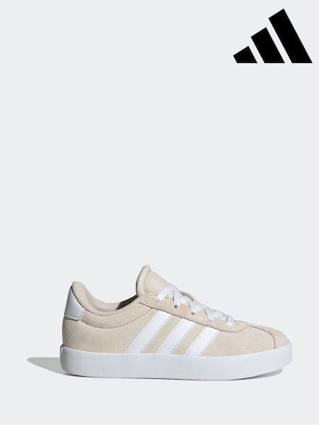 adidas Beige VL Court 3.0 Trainers (703894) | £35