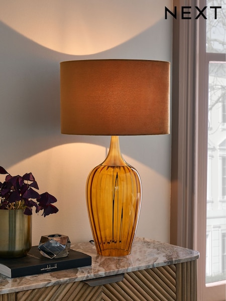 Amber Orange Hampton Table Lamp (704913) | £85