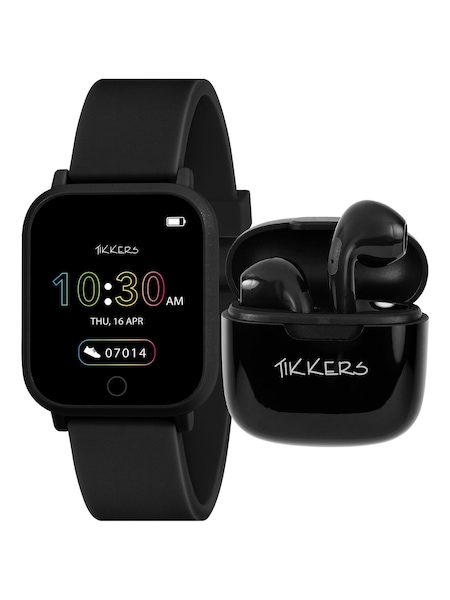 Peers Hardy Tikkers Teen Series 10 Black Smart Watch and Earbuds Set (705188) | £40