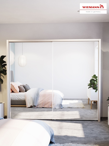 Wiemann Rustic Oak Peyton Mirror Sliding 2.6m Sliding Semi Fitted Wardrobe (705792) | £1,310