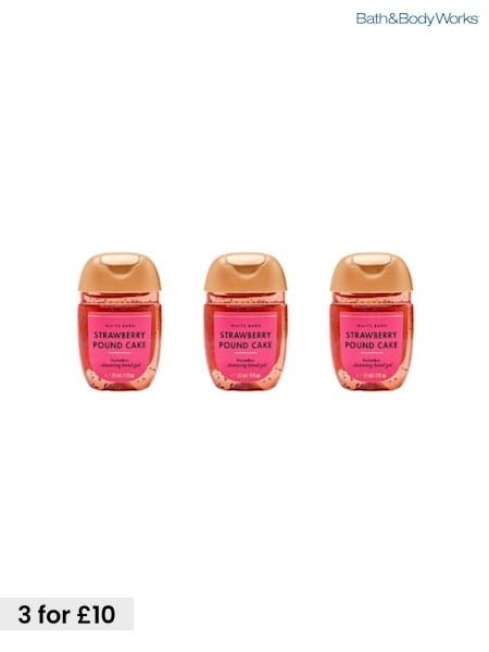 Strawberry Pound Cake - Bath & Body Works Pocketbac Trio Hand Sanitiser