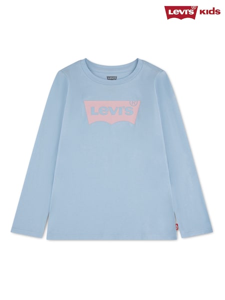 Blue - Levi's® Long Sleeve Batwing T-shirt