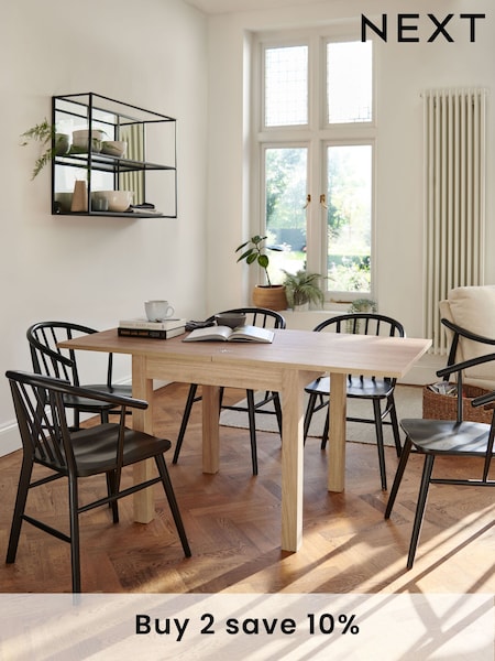 Natural Malvern Malvern Oak Effect 4 to 6 Seater Extending Dining Table (707324) | £250