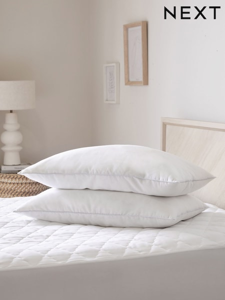 Set of 2 Sleep In Silk Soft 100% Cotton Pillows (707741) | £35