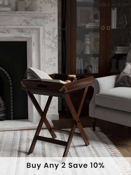 Laura Ashley Dark Chestnut Balmoral Butlers Tray (711946) | £300