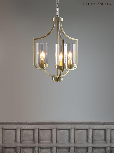 Laura Ashley Brass Joseph Chandelier 3 Light Light (713009) | £275