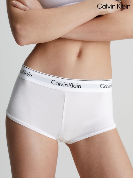 Calvin Klein White Logo Cotton Boxers (713159) | £25