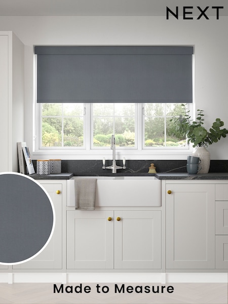 Charcoal Grey Solstice Made to Measure Blackout Roller Blind (713187) | £66
