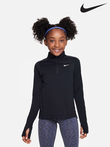 Nike Black Dri-FIT Long Sleeve Half Zip Top (713629) | £35