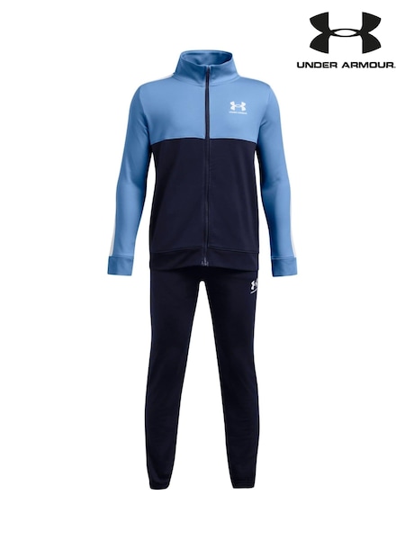 Under Armour Blue Youth Colourblock Knit Tracksuit (713770) | £55