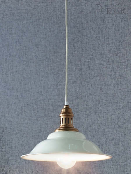 Pacific Gold Macchiato Metal Cafe Ceiling Light Pendant (713872) | £70