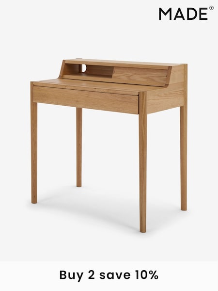 MADE.COM Oak Leonie Compact Office Desk (715723) | £399