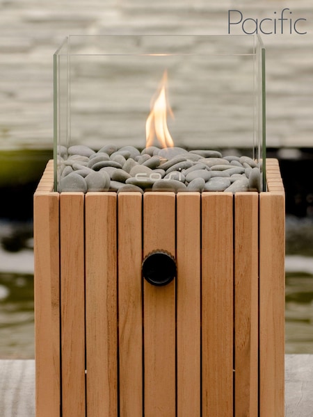 Pacific Natural Garden Cosiscoop Timber Square Fire Pit Lantern (715908) | £200