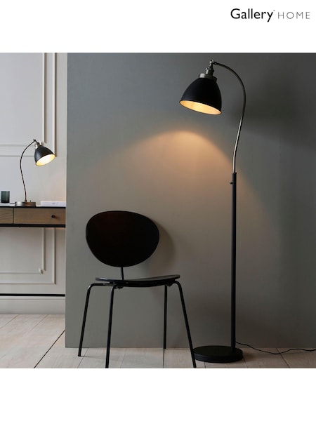 Gallery Home Pewter Grey Langley Floor Lamp (716021) | £168