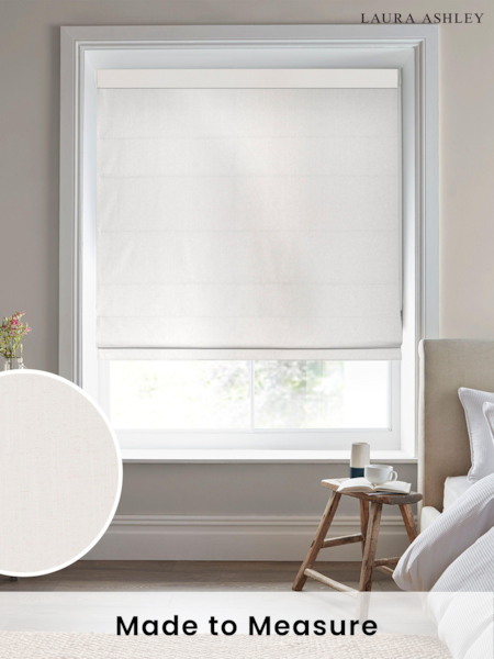 Laura Ashley Cream Swanson Oyster Made to Measure Roman Blind (719933) | £84