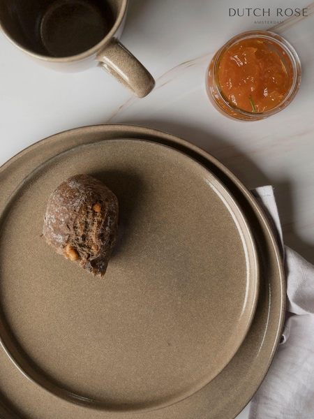 Dutch Rose Set of 4 Camel Serenity Plates 27cm (720459) | £56