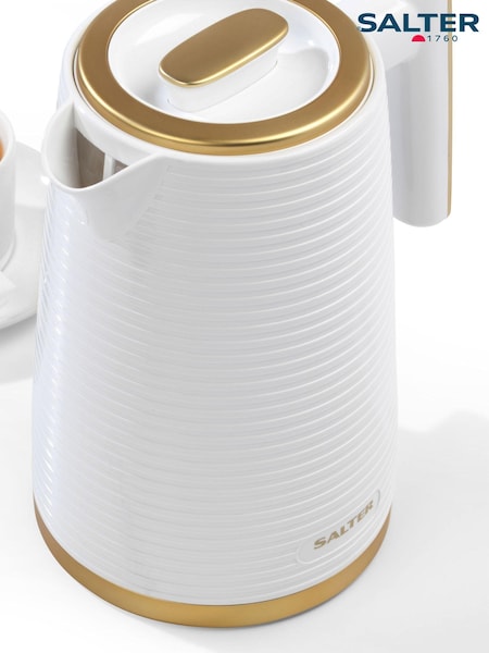 Salter White Palermo Texture Kettle 1.7L (721069) | £36