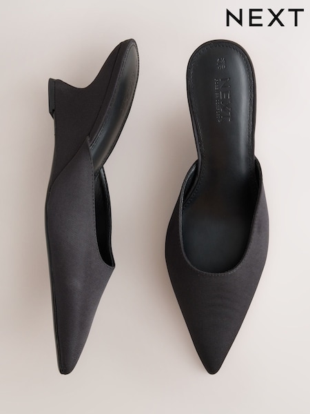 Black - Forever Comfort® Closed Curvy Wedge Mules