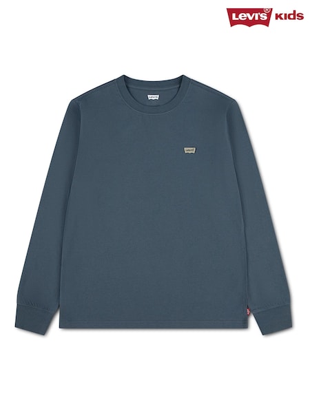 Blue - Levi's® Batwing Chest Hit Long Sleeve T-shirt