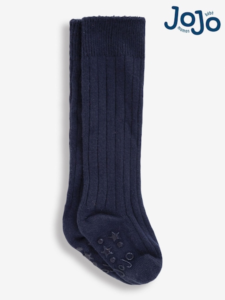 JoJo Maman Bébé Navy 2-Pack Rib Long Socks (722351) | £9.50