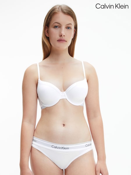 Calvin Klein White Modern Cotton Thong (722700) | £18