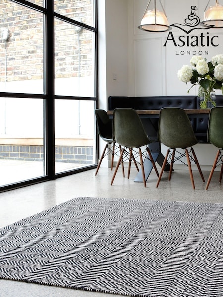 Asiatic Rugs Black Sloan Geo Rug (723920) | £77 - £213
