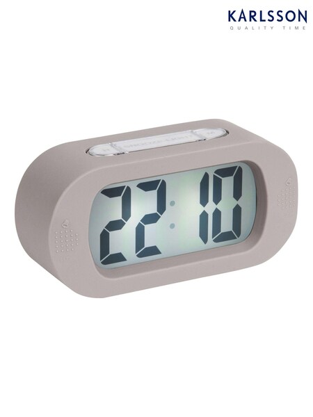 Karlsson Grey Gummy Alarm Clock (726648) | £33