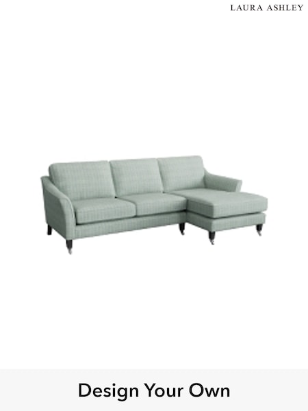Carolyn Check/Duck Egg Marford By Laura Ashley (727334) | £2,150