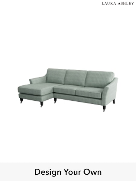 Carolyn Check/Duck Egg Marford By Laura Ashley (727334) | £2,150