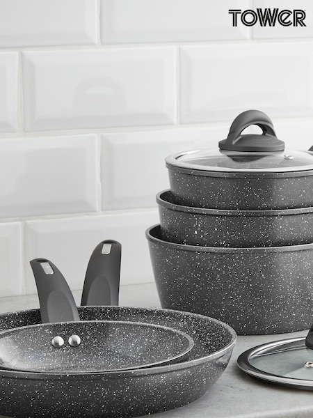 Tower 5 Piece Clear Pan Set (727918) | £90