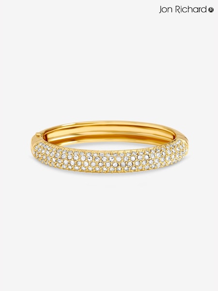 Gold Tone - Jon Richard Pave Bangle