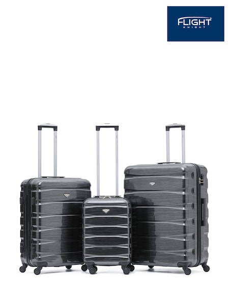 Flight Knight Hardcase Large Check in Suitcases and Cabin Case Set of 3 (728826) | £150